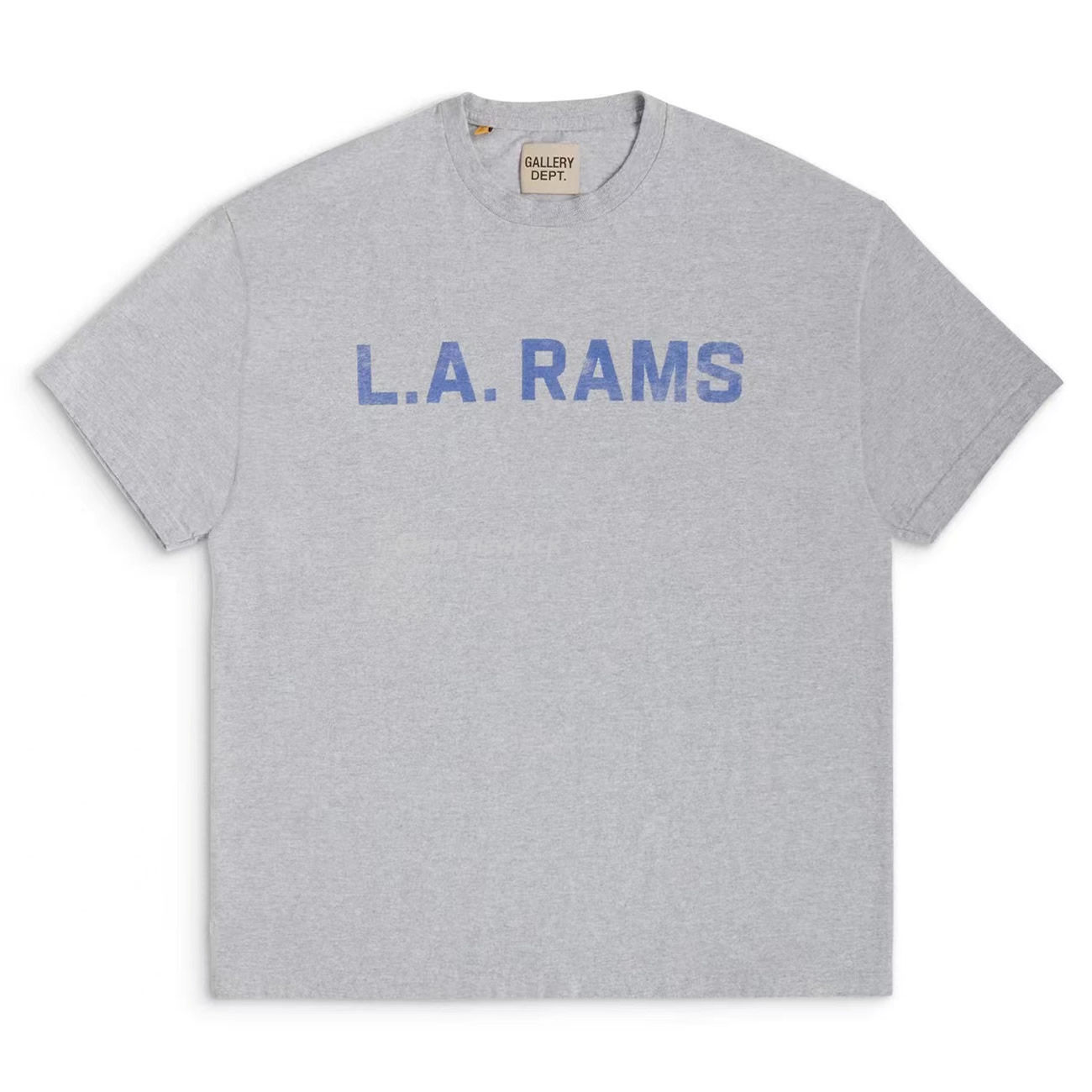 Gallery Dept X La Rams Color Block Tee Rams Co Branded Old Print Contrast Short Sleeve T Shirt (5) - newkick.cc